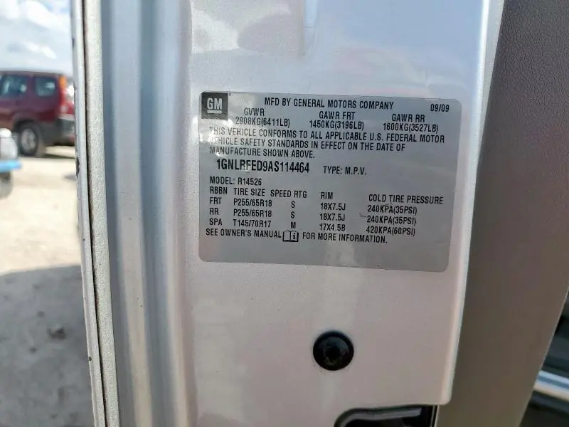 2010 CHEVROLET TRAVERSE LT  