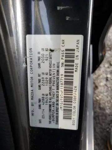 2015 MAZDA 6 TOURING  