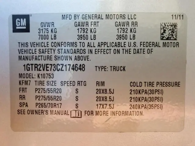 2012 GMC SIERRA K1500 SLE  