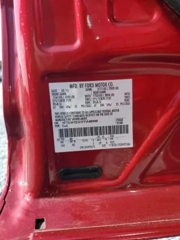 2015 FORD F150 SUPERCREW  