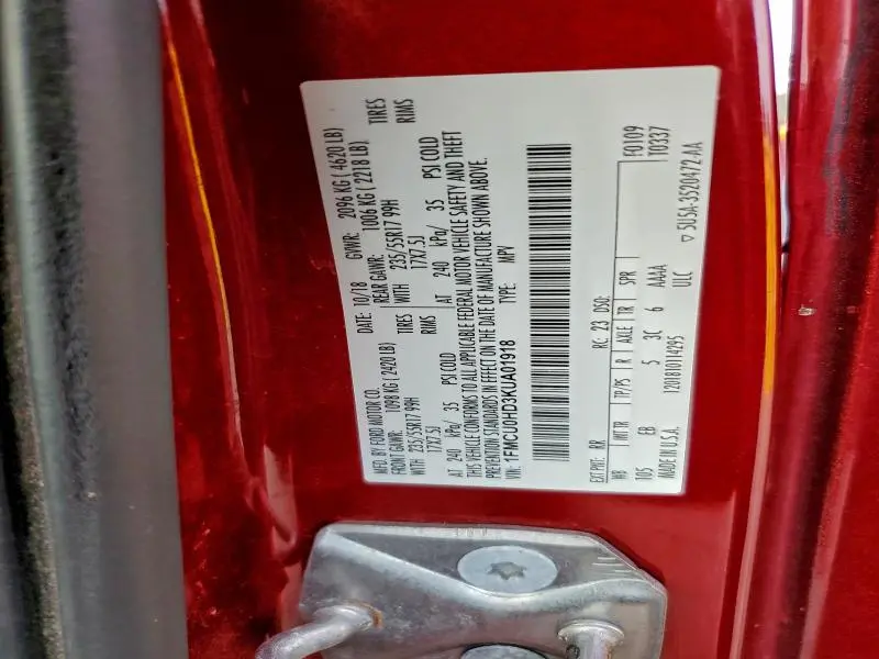 2019 FORD ESCAPE SEL  