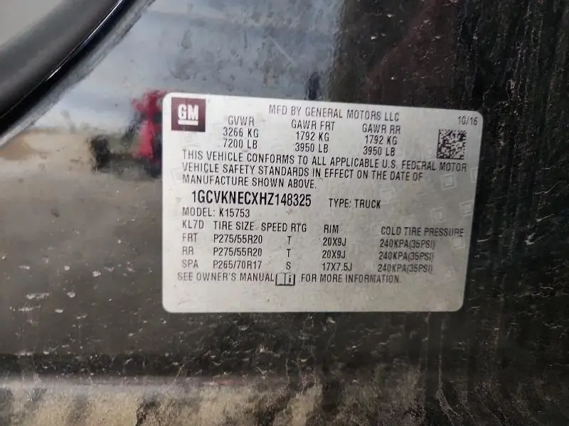 2017 CHEVROLET SILVERADO K1500  