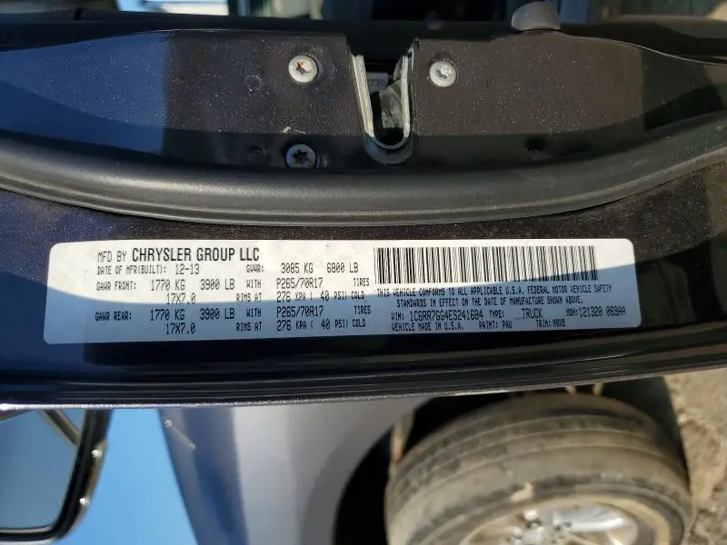 2014 RAM 1500 SLT  