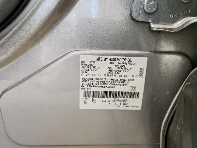 2020 FORD EDGE SEL  