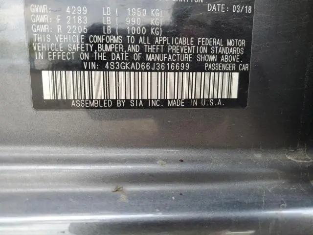 2018 SUBARU IMPREZA PREMIUM PLUS  