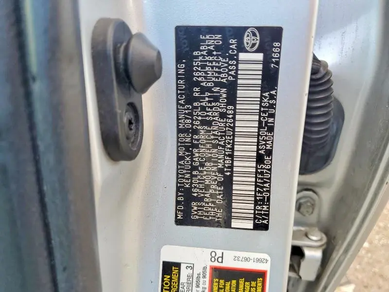 2014 TOYOTA CAMRY SE SPORT  