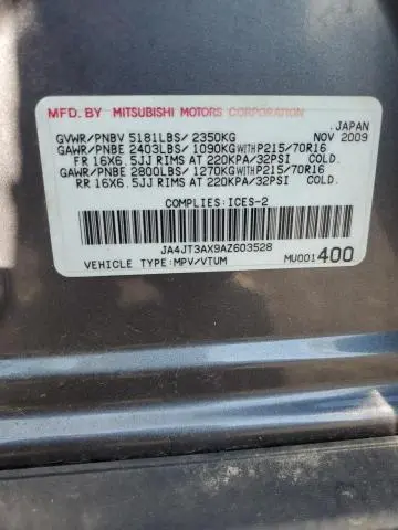 2010 MITSUBISHI OUTLANDER XLS