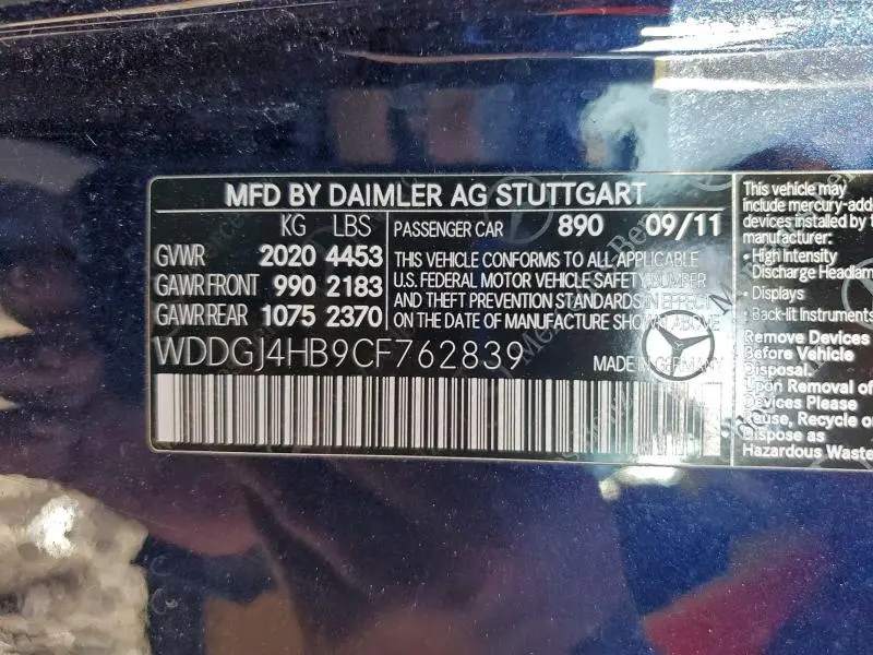 2012 MERCEDES-BENZ C 250  