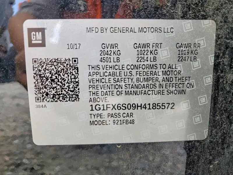 2017 CHEVROLET BOLT EV PREMIER  