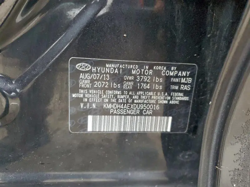 2013 HYUNDAI ELANTRA GLS  