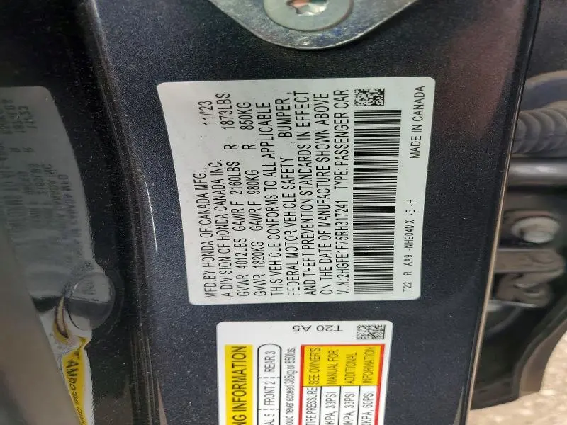 2024 HONDA CIVIC EX  