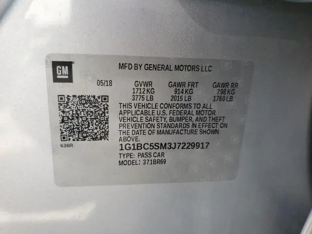 2018 CHEVROLET CRUZE LS  