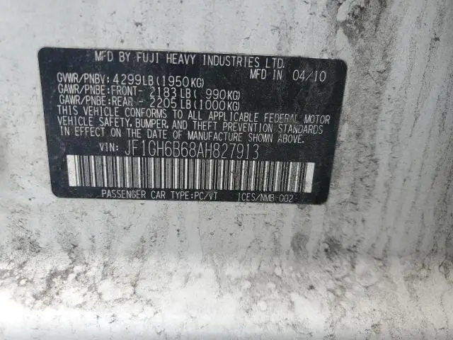 2010 SUBARU IMPREZA 2.5I PREMIUM  
