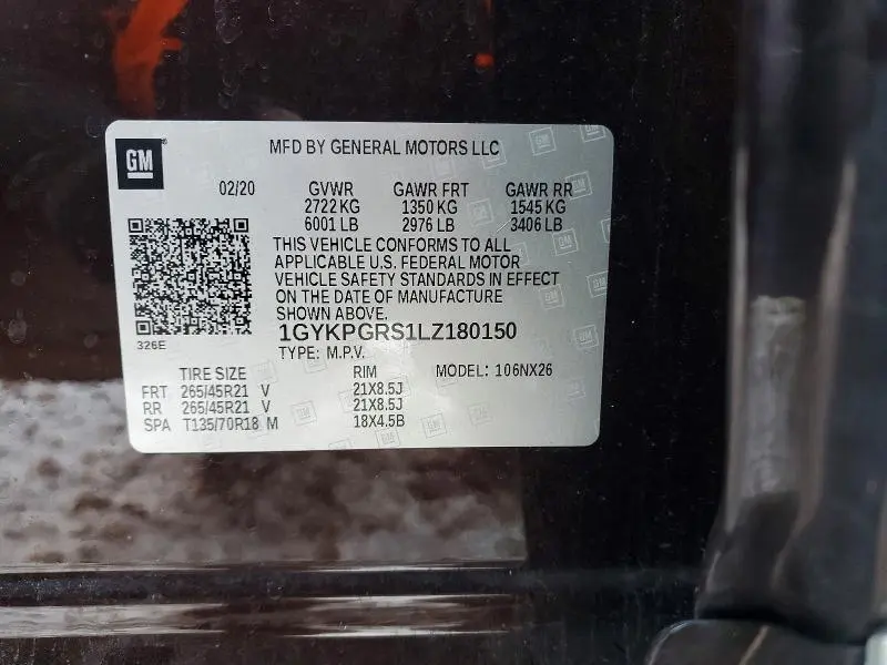 2020 CADILLAC XT6 SPORT  