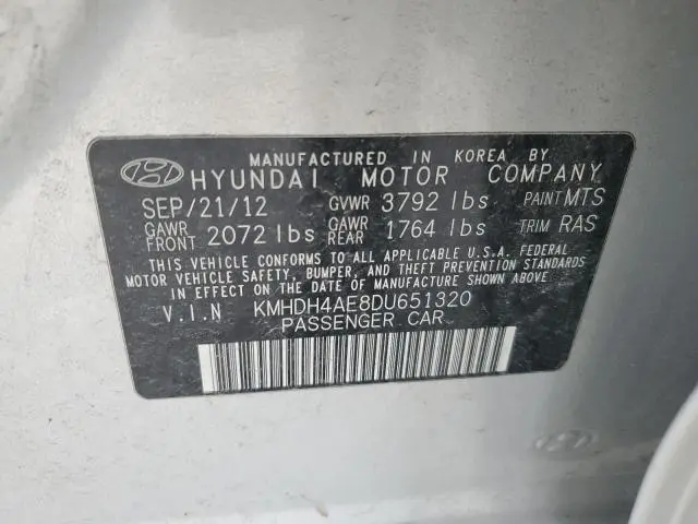 2013 HYUNDAI ELANTRA GLS