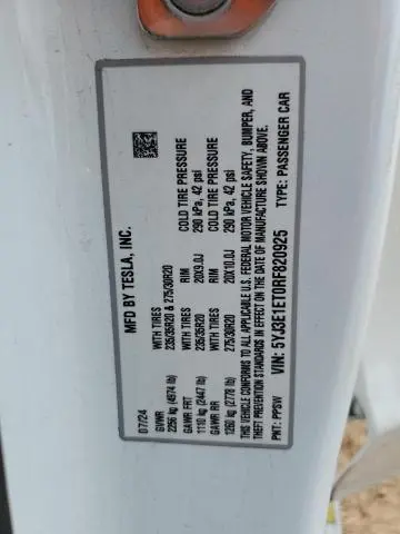 2024 TESLA MODEL 3   