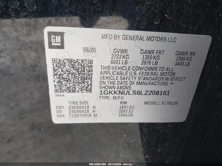 2020 GMC ACADIA AWD SLT