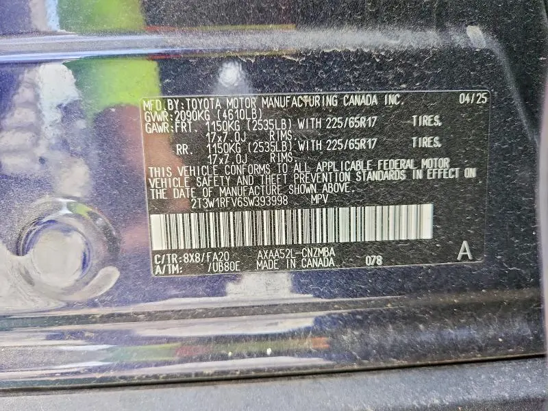 2025 TOYOTA RAV4 XLE  