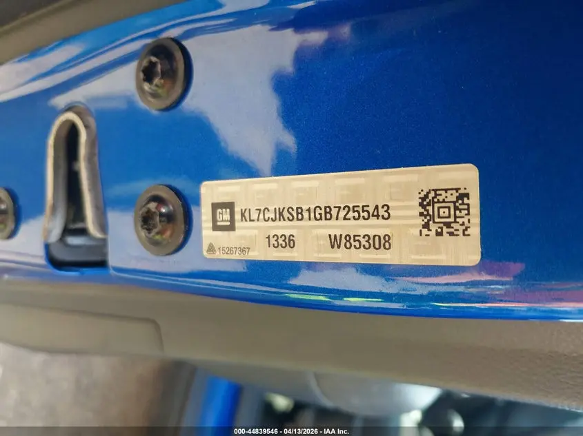 2016 CHEVROLET TRAX 1LS