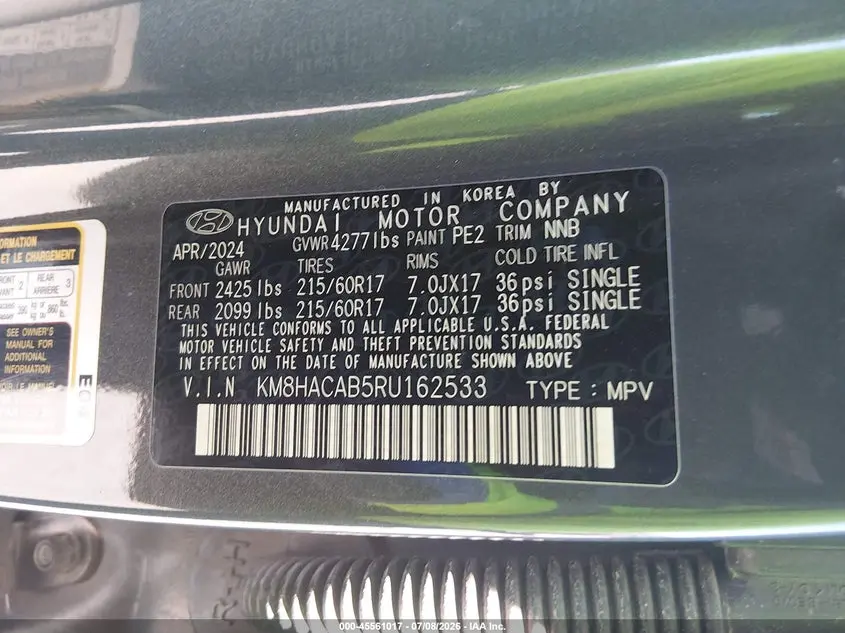 2024 HYUNDAI KONA SE