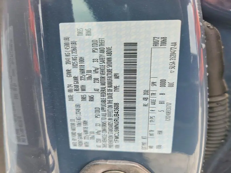 2024 FORD ESCAPE ST LINE  