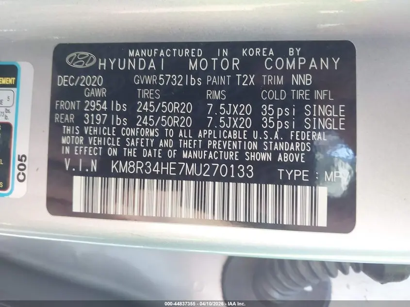 2021 HYUNDAI PALISADE SEL