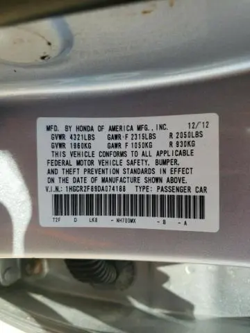 2013 HONDA ACCORD EXL