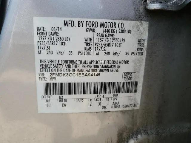 2014 FORD EDGE SE  