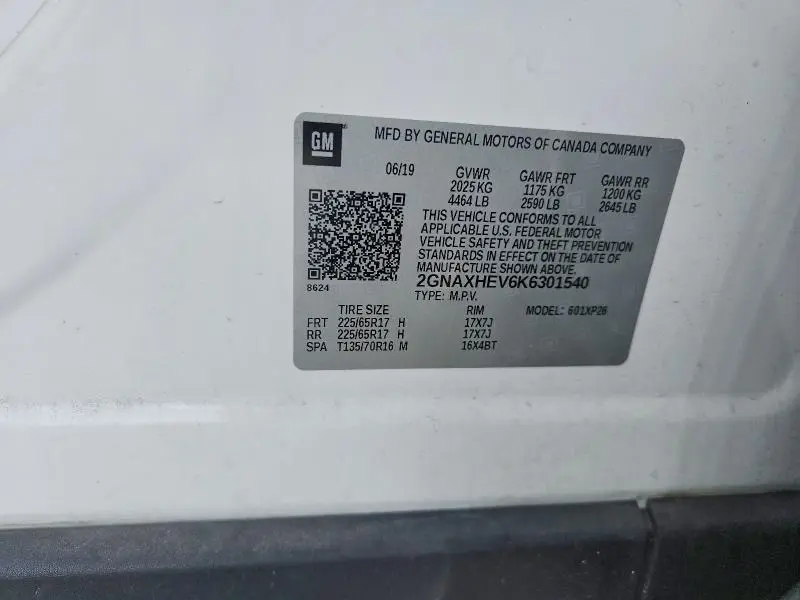 2019 CHEVROLET EQUINOX LS  