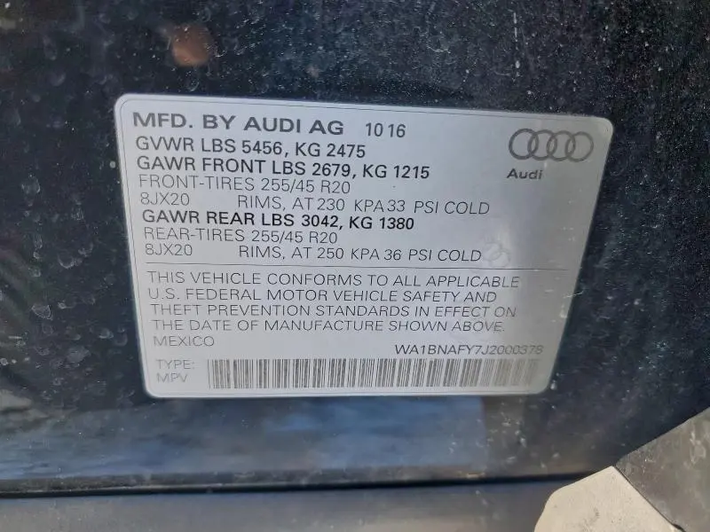 2018 AUDI Q5 PREMIUM PLUS  