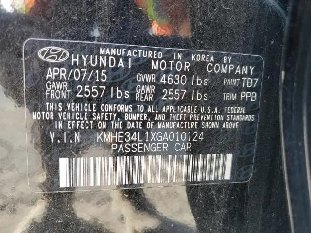 2016 HYUNDAI SONATA HYBRID  