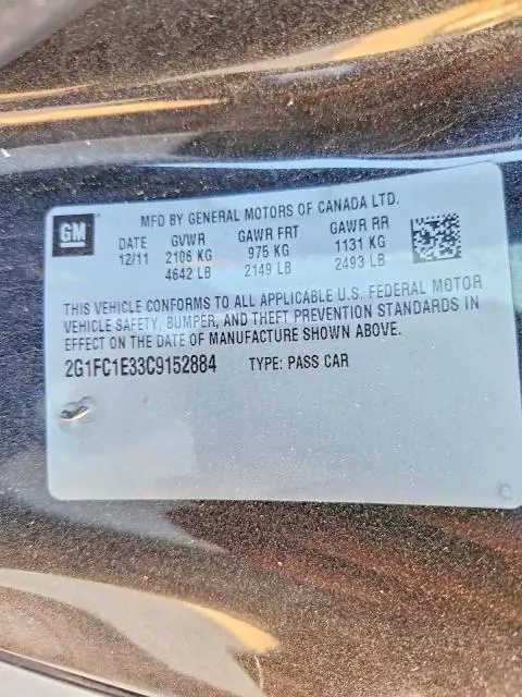 2012 CHEVROLET CAMARO LT  
