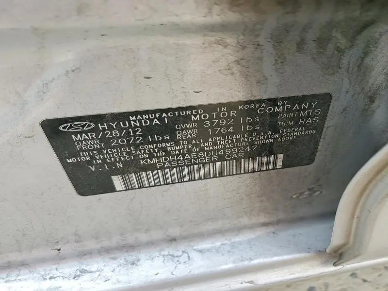 2013 HYUNDAI ELANTRA LIMITED  