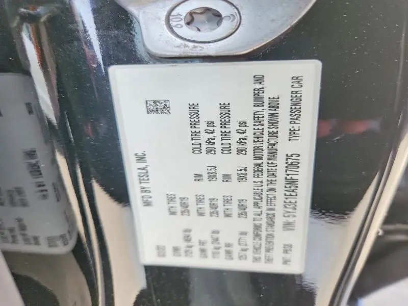 2022 TESLA MODEL 3   
