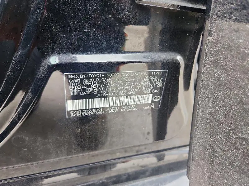 2018 LEXUS IS 300 BASE  