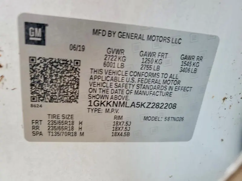 2019 GMC ACADIA SLT-1  