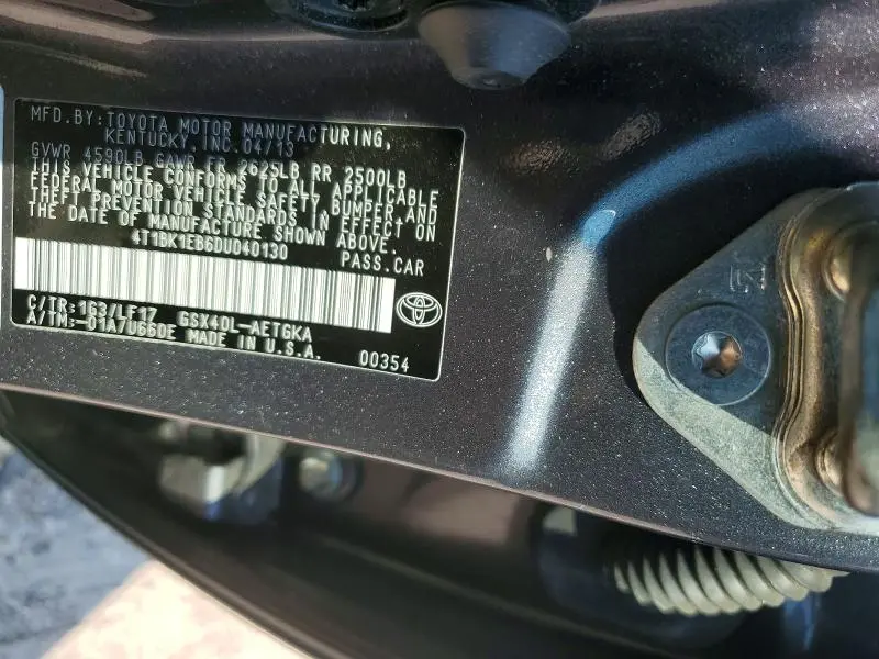 2013 TOYOTA AVALON XLE PREMIUM  