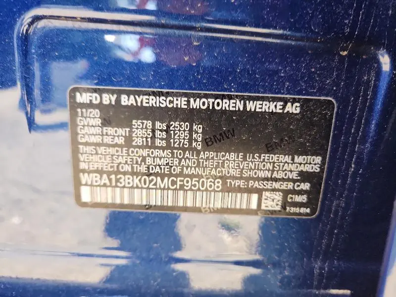 2021 BMW M550XI   