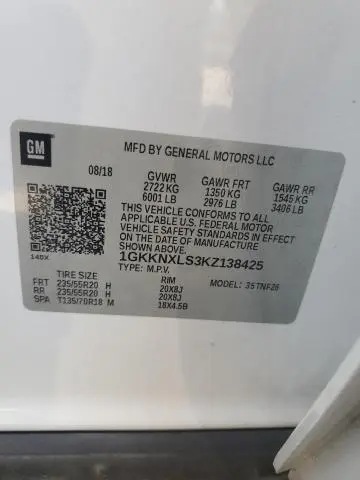2019 GMC ACADIA DENALI  