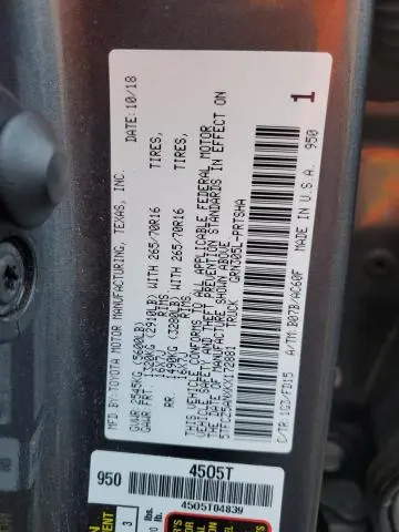 2019 TOYOTA TACOMA DOUBLE CAB  