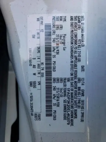 2014 FORD FOCUS SE  