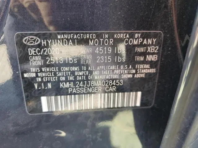 2021 HYUNDAI SONATA HYBRID  