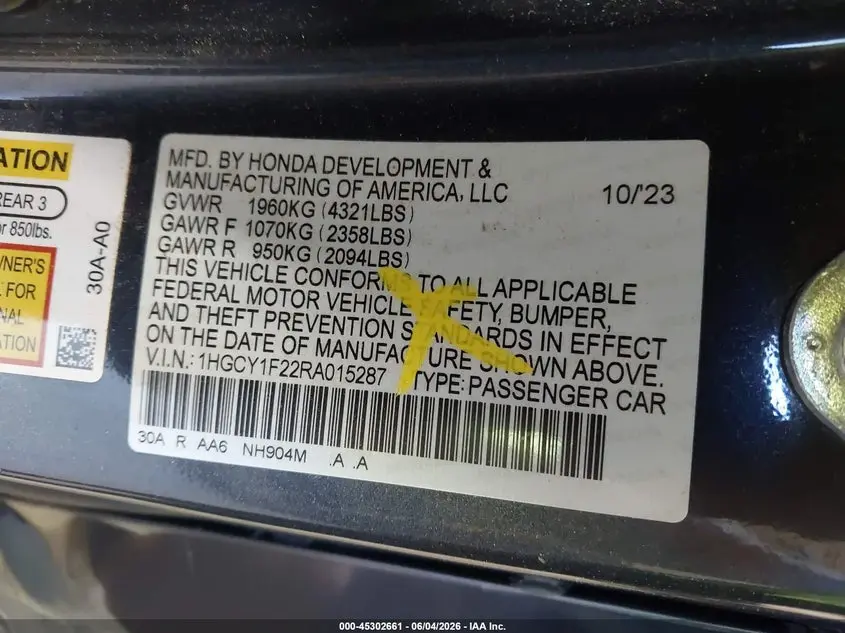 2024 HONDA ACCORD LX