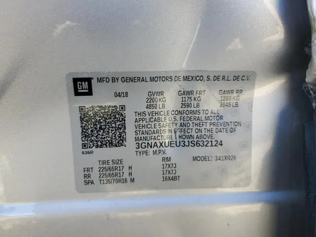 2018 CHEVROLET EQUINOX LT  