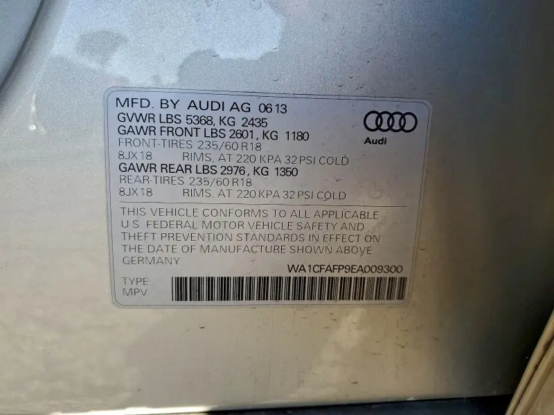 2014 AUDI Q5 PREMIUM  