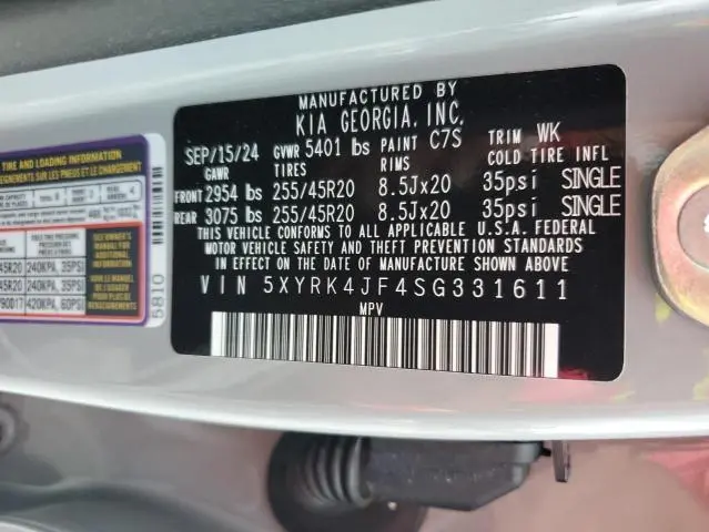 2025 KIA SORENTO SX  