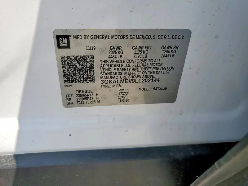 2020 GMC TERRAIN SLE  