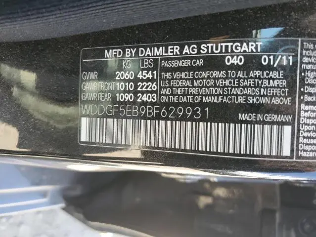 2011 MERCEDES-BENZ C 300