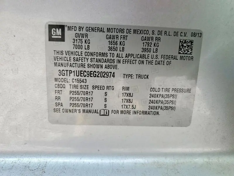 2014 GMC SIERRA C1500 SLE  