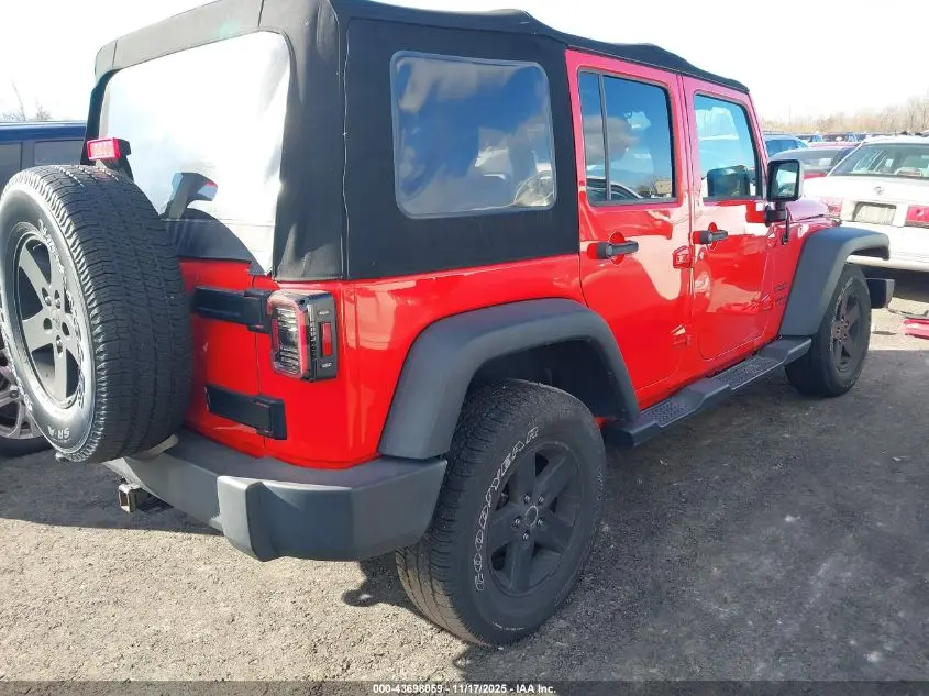 2017 JEEP WRANGLER UNLIMITED SPORT 4X4